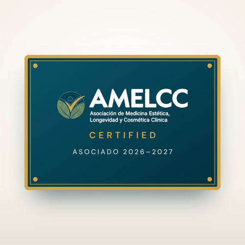 Placa AMELCC Certified, asociado 2026–2027